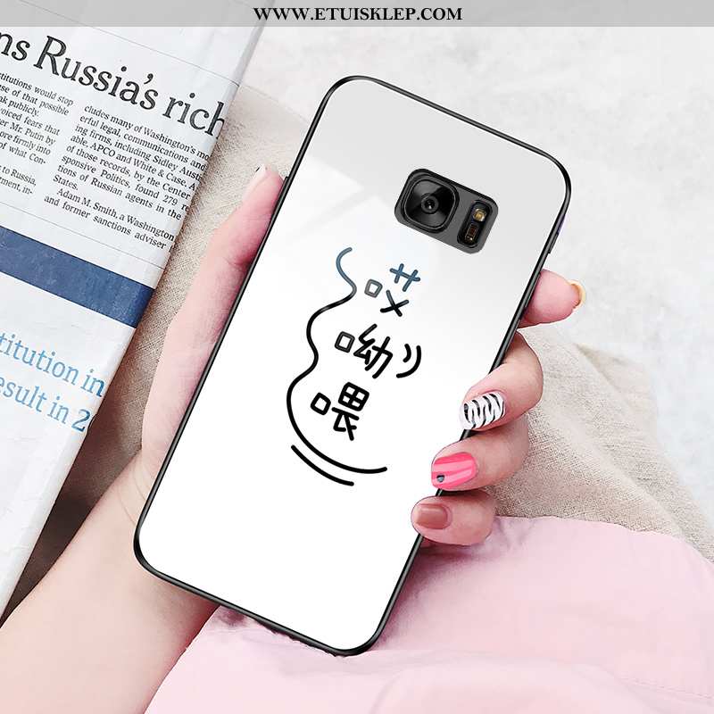 Etui Samsung Galaxy S7 Silikonowe Miękki Futerał Biały Trendy Proste Tani