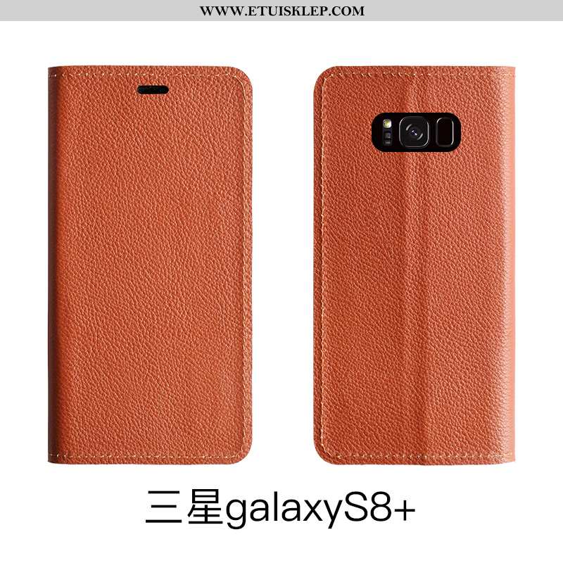 Etui Samsung Galaxy S8+ Ochraniacz Brązowy Futerał Pokrowce Skóra Wysoki Koniec Tani