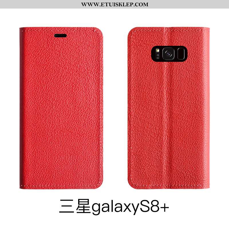 Etui Samsung Galaxy S8+ Ochraniacz Brązowy Futerał Pokrowce Skóra Wysoki Koniec Tani