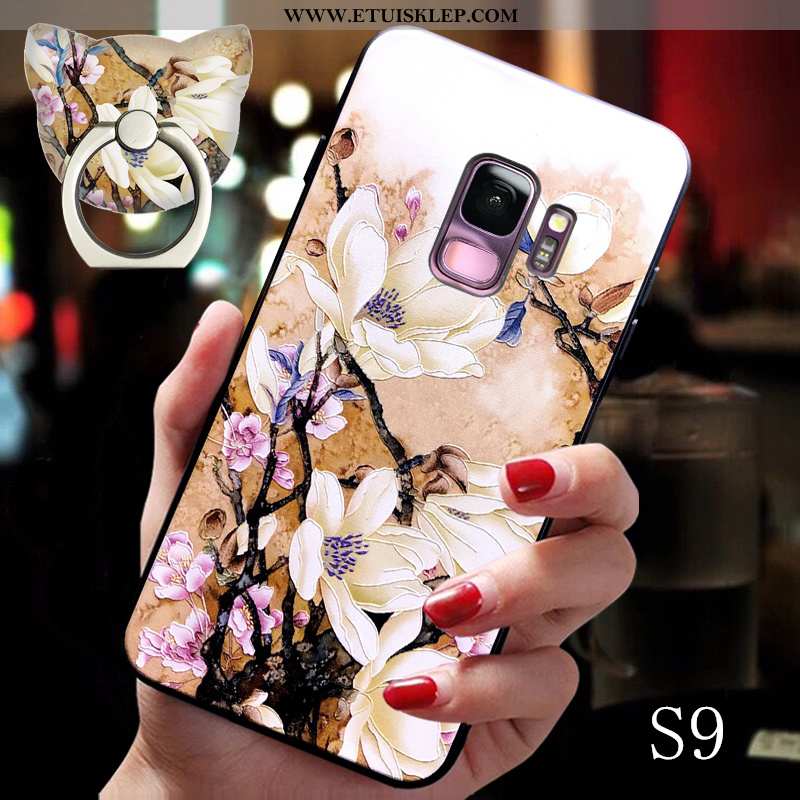 Etui Samsung Galaxy S9 Wiszące Ozdoby Trendy Cienkie Anti-fall Chiński Styl Wspornik Niebieski Na Sp