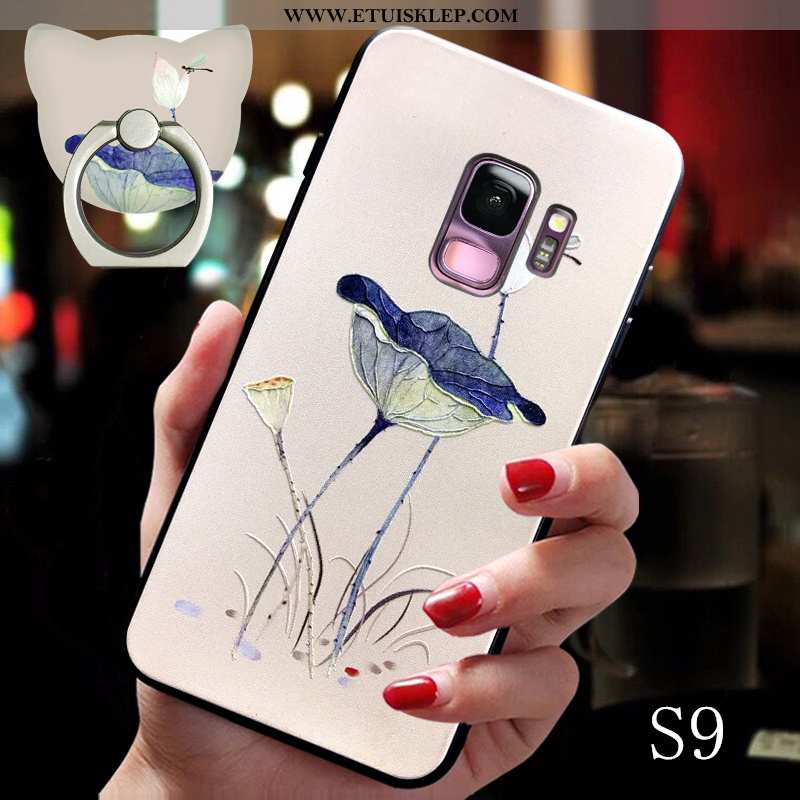 Etui Samsung Galaxy S9 Wiszące Ozdoby Trendy Cienkie Anti-fall Chiński Styl Wspornik Niebieski Na Sp