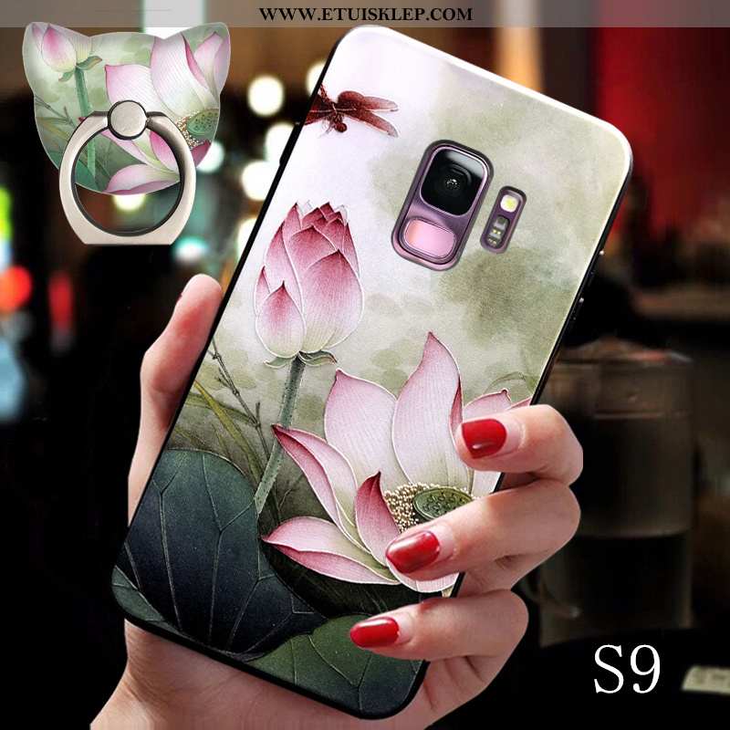 Etui Samsung Galaxy S9 Wiszące Ozdoby Trendy Cienkie Anti-fall Chiński Styl Wspornik Niebieski Na Sp