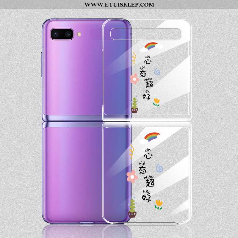 Etui Samsung Z Flip Cienkie Trudno Składać Telefon Komórkowy Biały Lekkie Futerał Oferta