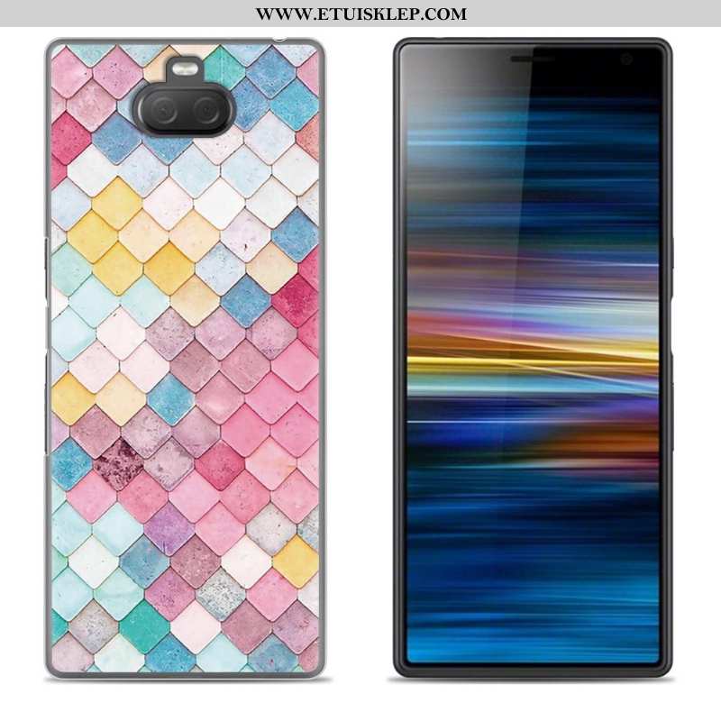 Etui Sony Xperia 10 Plus Kreatywne Silikonowe Futerał Obrzeża Telefon Komórkowy Zielony Tanie