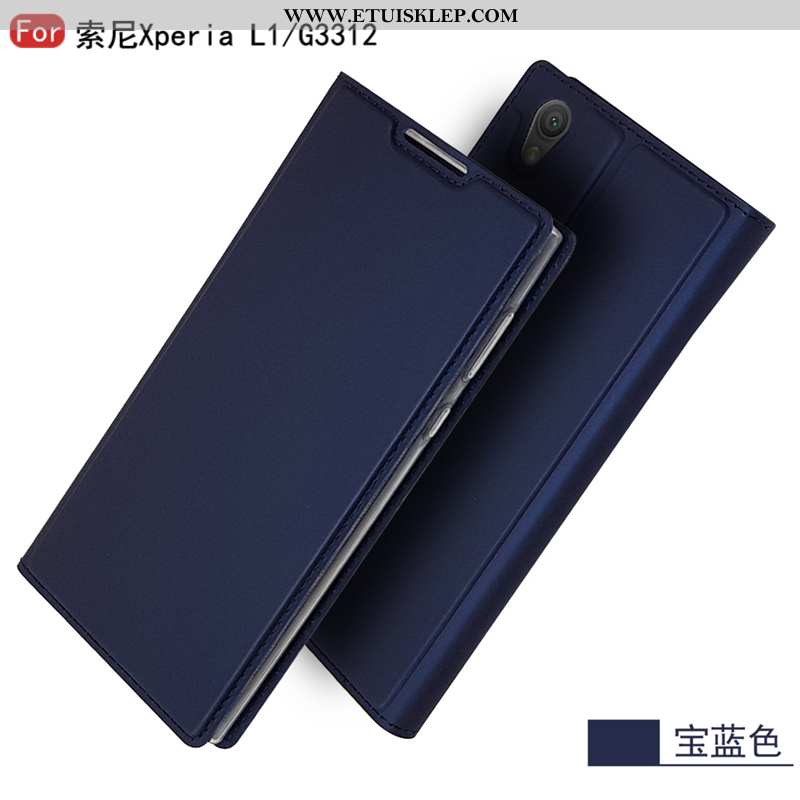 Etui Sony Xperia L1 Osobowość Anti-fall Niebieski Nowy Moda Karta Online