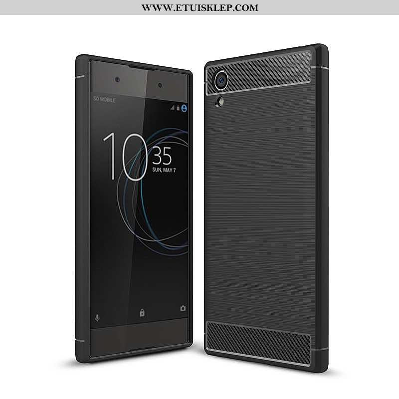 Etui Sony Xperia Xa1 Plus Moda Telefon Komórkowy Futerał All Inclusive Włókno Czarny Proste Tanie