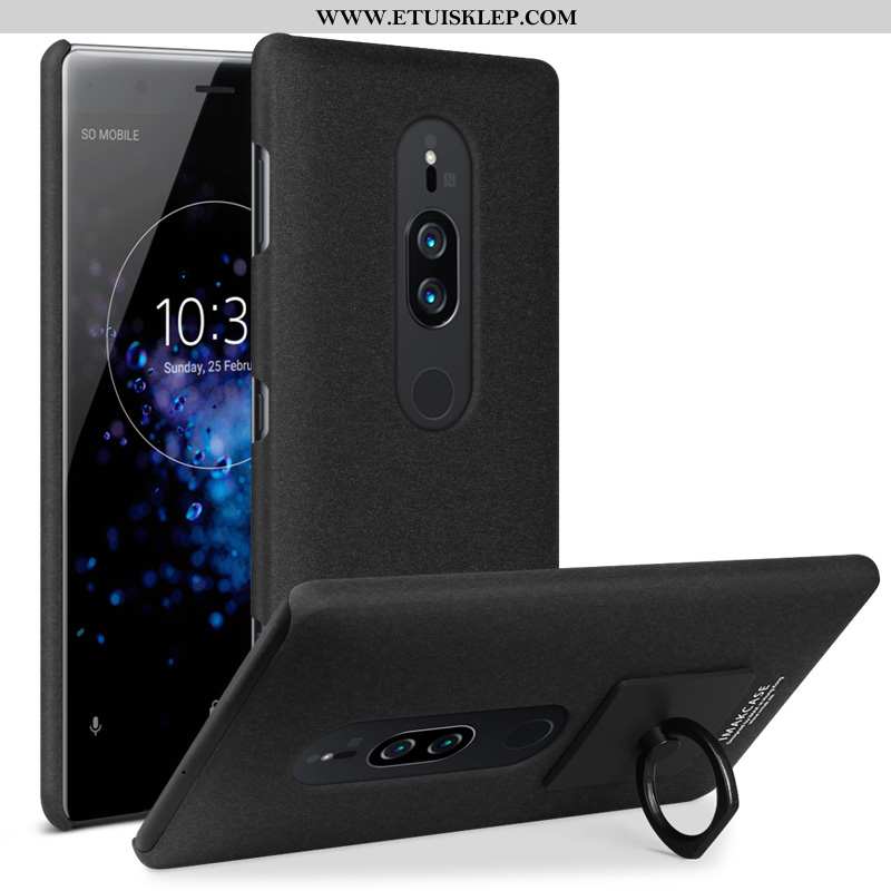 Etui Sony Xperia Xz2 Premium Nubuku Telefon Komórkowy Czarny Futerał Denim Dyskont