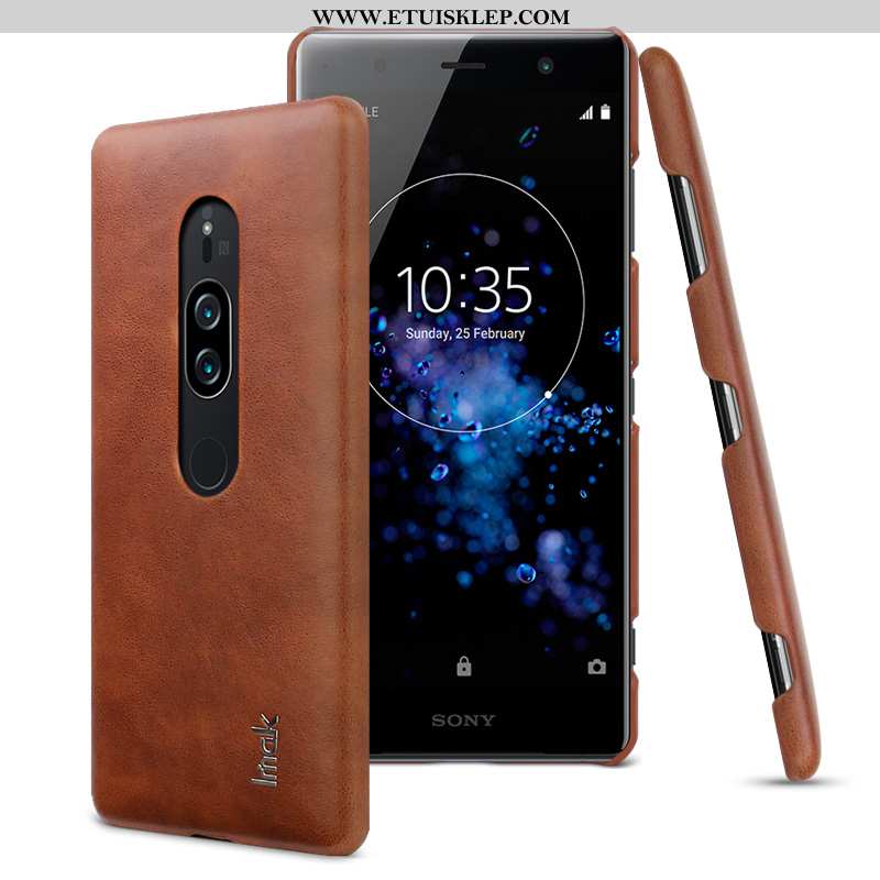 Etui Sony Xperia Xz2 Premium Nubuku Telefon Komórkowy Czarny Futerał Denim Dyskont