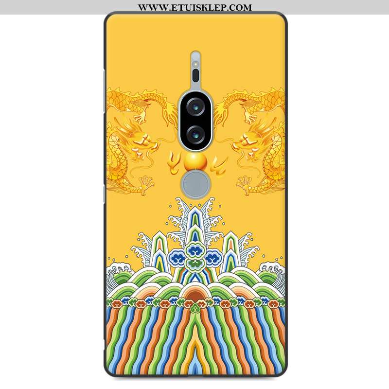Etui Sony Xperia Xz2 Premium Ochraniacz Żółty Futerał Zakochani Anti-fall Telefon Komórkowy Sprzedam