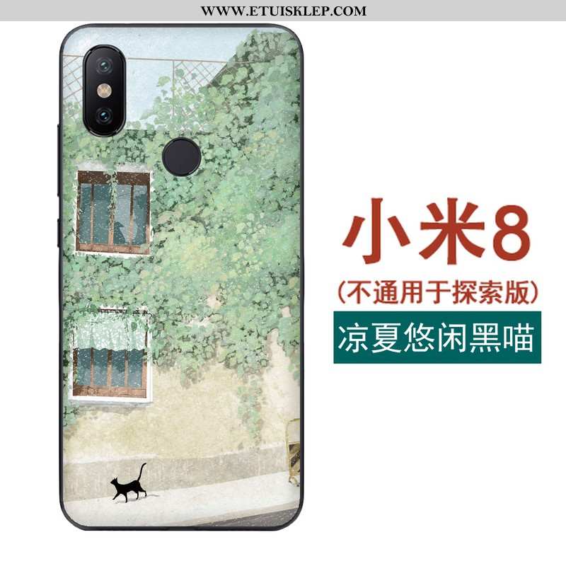 Etui Xiaomi Mi 8 Miękki Czerwony Kotek Świeży Wzór Mały Jasny Sprzedam