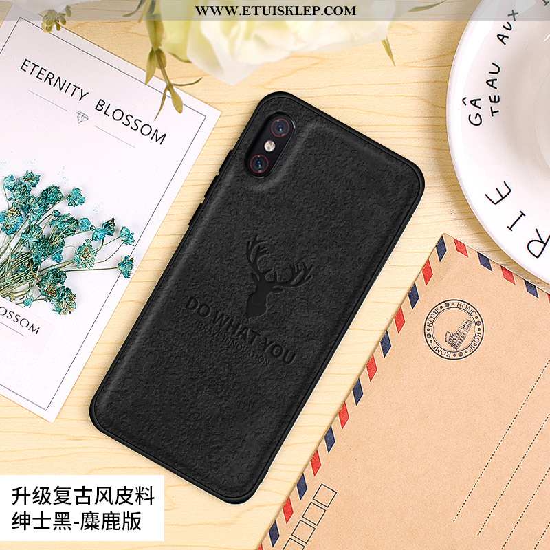 Etui Xiaomi Mi 8 Pro Silikonowe Mały Miękki Nubuku Vintage Futerał Szary Sklep