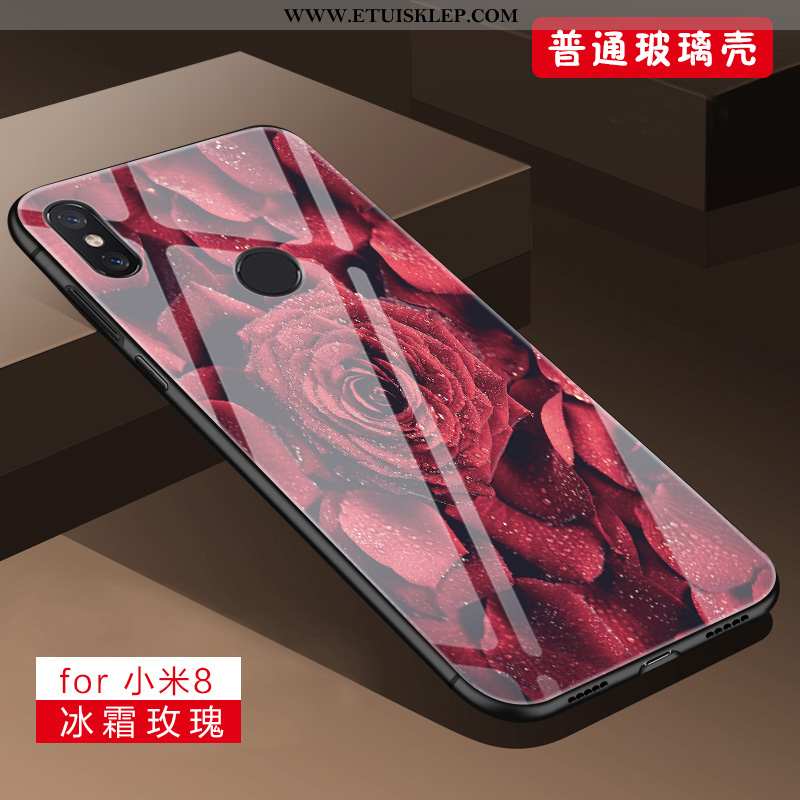 Etui Xiaomi Mi 8 Szkło Mały Ochraniacz Purpurowy Futerał Miękki Sklep