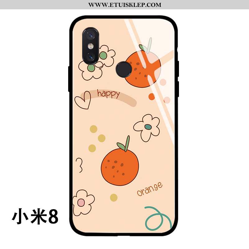 Etui Xiaomi Mi 8 Szkło Silikonowe Truskawka Mały Ochraniacz Młodzież Anti-fall Tani