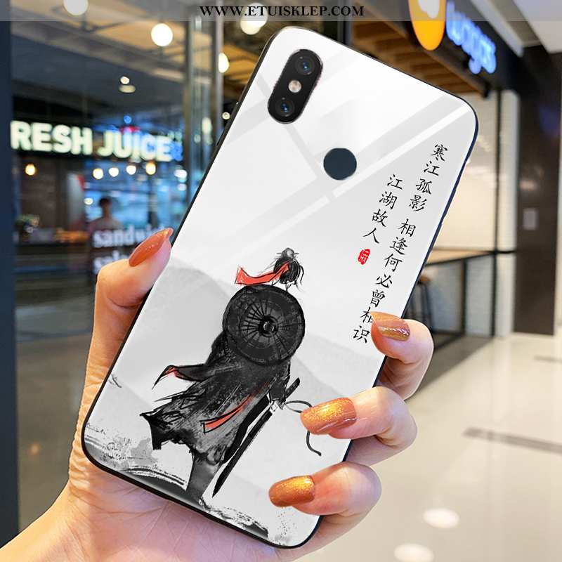 Etui Xiaomi Mi 8 Wzór Szkło All Inclusive Chiński Styl Ochraniacz Anti-fall Młodzież Kup