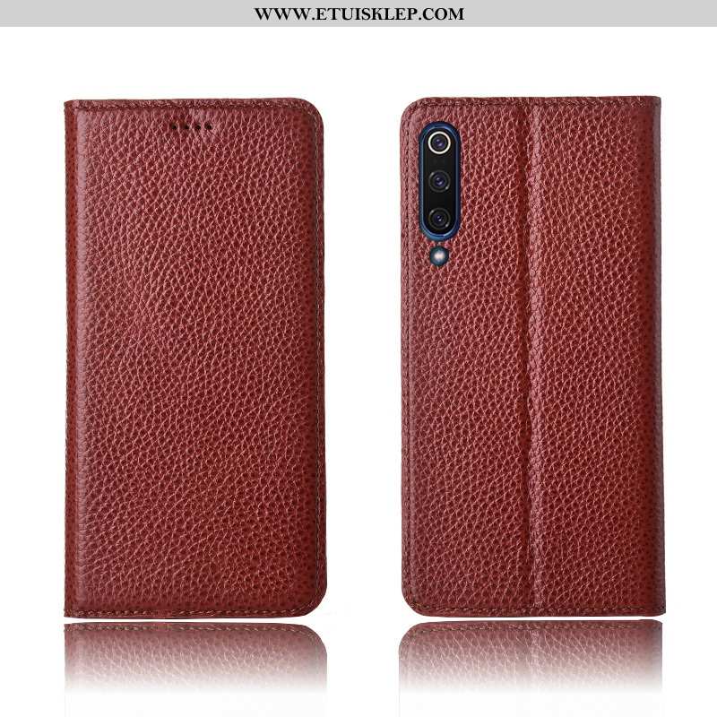 Etui Xiaomi Mi 9 Lite Prawdziwa Skóra All Inclusive Anti-fall Wzór Pokrowce Skórzane Telefon Komórko