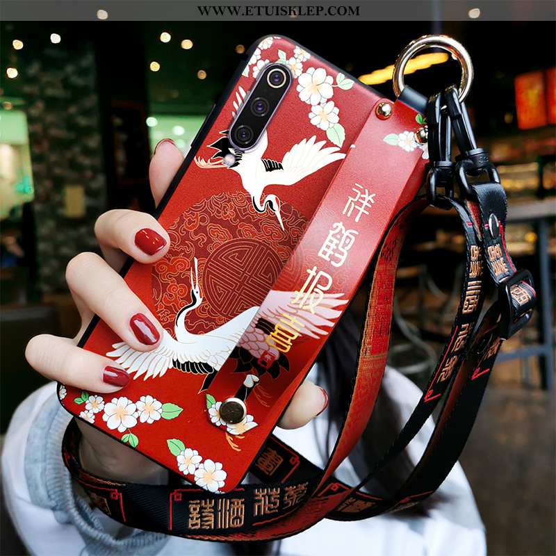 Etui Xiaomi Mi 9 Osobowość Crane Telefon Komórkowy Czerwony Futerał Chiński Styl Dostosowane Online
