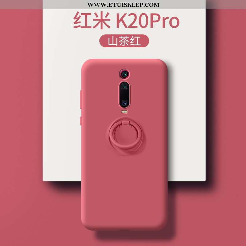 Etui Xiaomi Mi 9t Pro Cienkie Nubuku Super Kreatywne Wspornik Czerwony Tanie