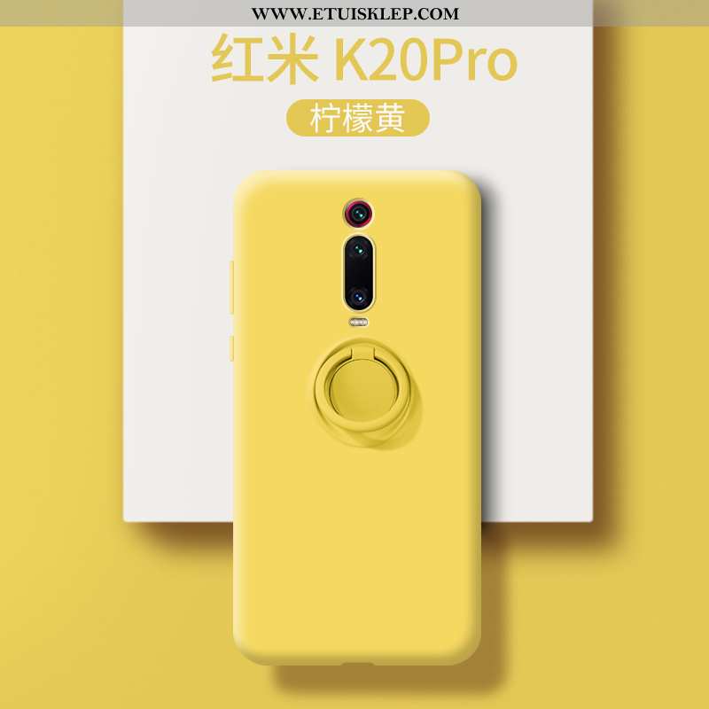 Etui Xiaomi Mi 9t Pro Cienkie Nubuku Super Kreatywne Wspornik Czerwony Tanie
