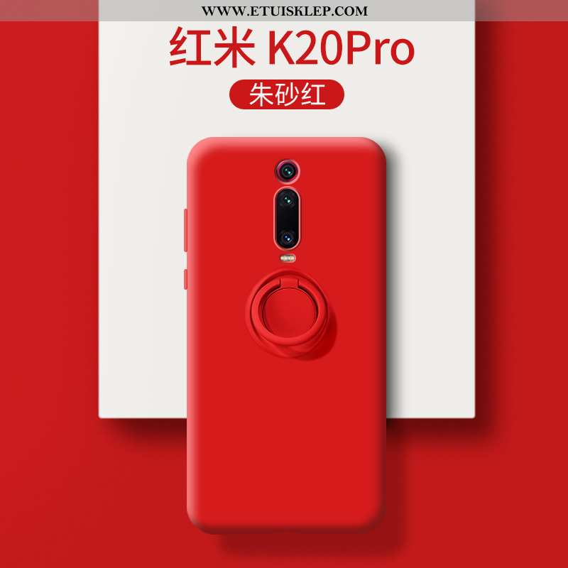 Etui Xiaomi Mi 9t Pro Cienkie Nubuku Super Kreatywne Wspornik Czerwony Tanie