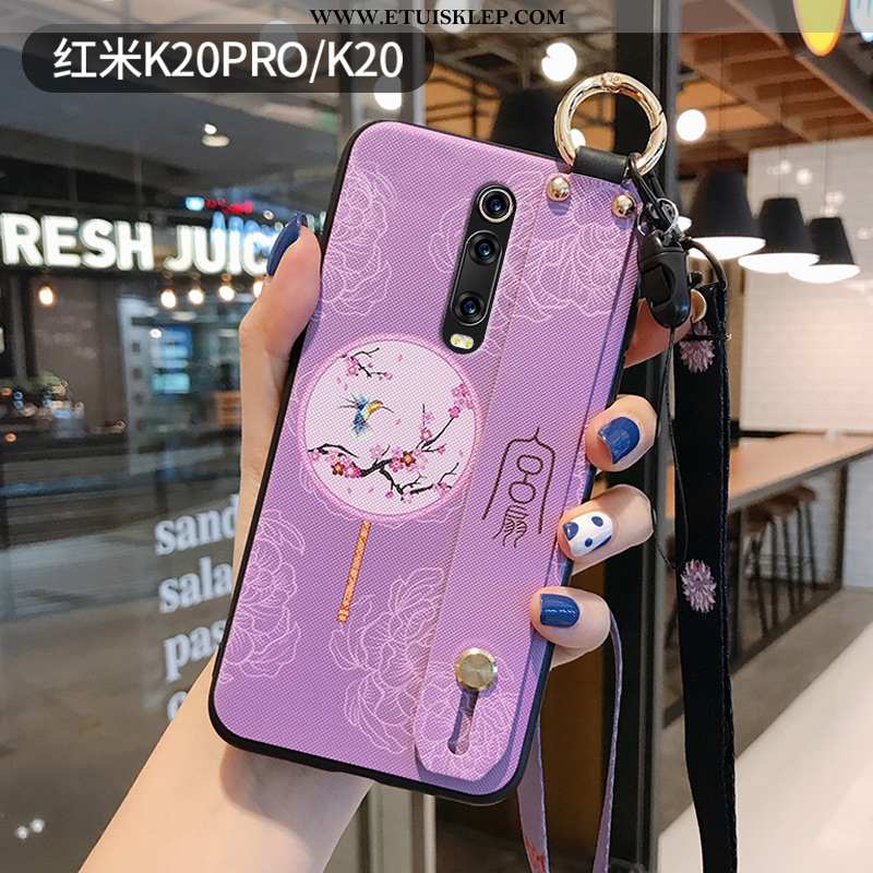 Etui Xiaomi Mi 9t Pro Nubuku Futerał Silikonowe Wspornik Purpurowy Vintage Sklep