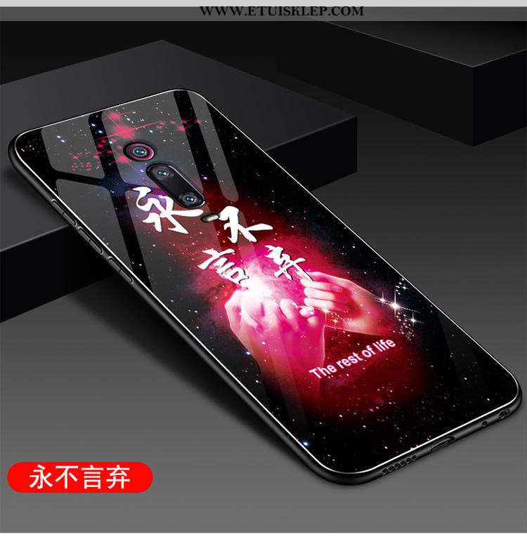 Etui Xiaomi Mi 9t Silikonowe Lustro All Inclusive Telefon Komórkowy Mały Anti-fall Czerwony Kupię