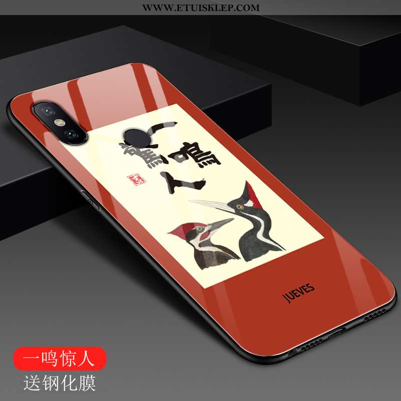 Etui Xiaomi Mi A2 Lite Moda Kreatywne Niebieski Czerwony Ochraniacz Szkło Online