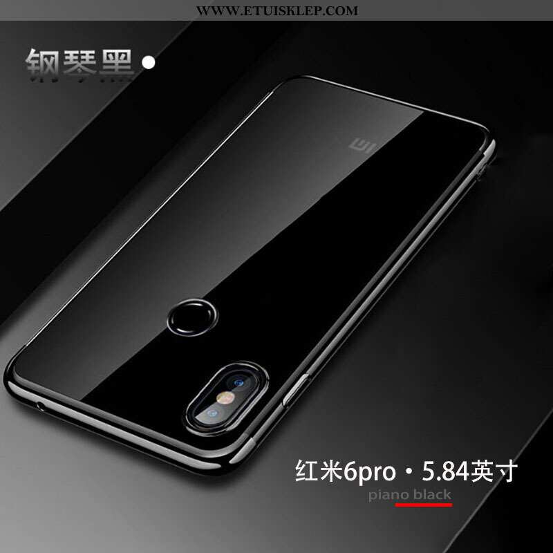 Etui Xiaomi Mi A2 Lite Przezroczysty Czerwony Mały Silikonowe Telefon Komórkowy Futerał Tylna Pokryw