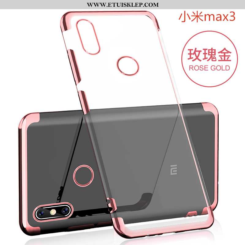 Etui Xiaomi Mi Max 3 Przezroczysty All Inclusive Super Nowy Silikonowe Futerał Różowe Sklep
