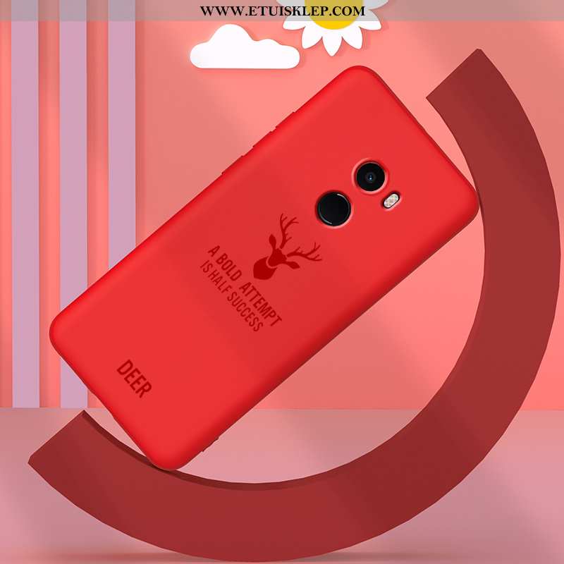 Etui Xiaomi Mi Mix 2 Ochraniacz Super Anti-fall Miękki All Inclusive Czerwony Netto Lekkie Dyskont
