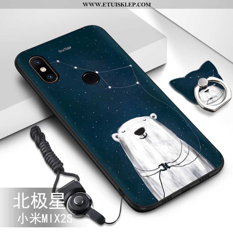 Etui Xiaomi Mi Mix 2s Miękki Trendy Kreskówka Anti-fall Ochraniacz Zielony Wiszące Ozdoby Tani