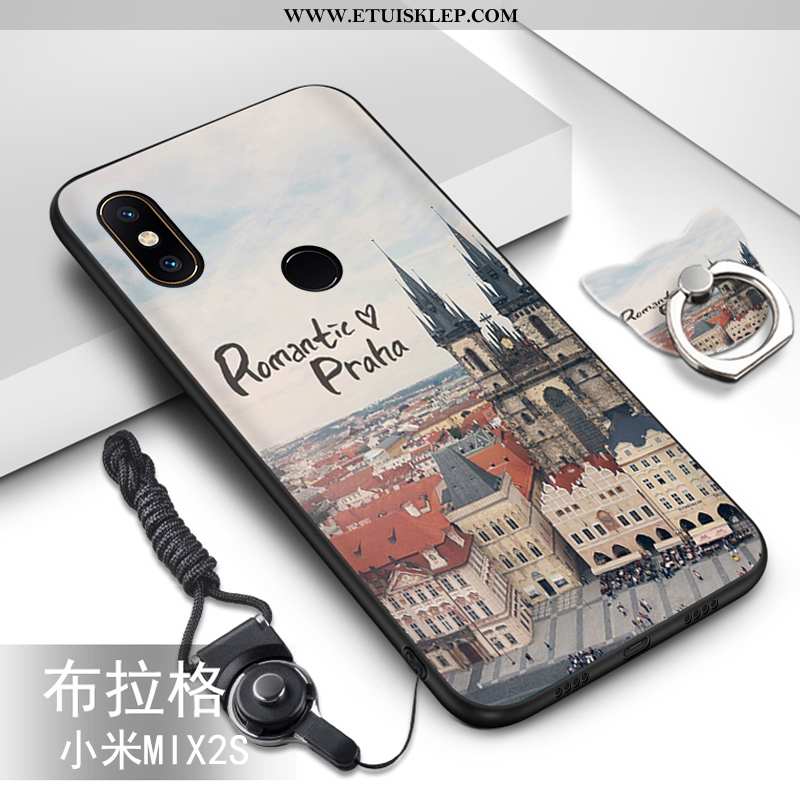 Etui Xiaomi Mi Mix 2s Miękki Trendy Kreskówka Anti-fall Ochraniacz Zielony Wiszące Ozdoby Tani