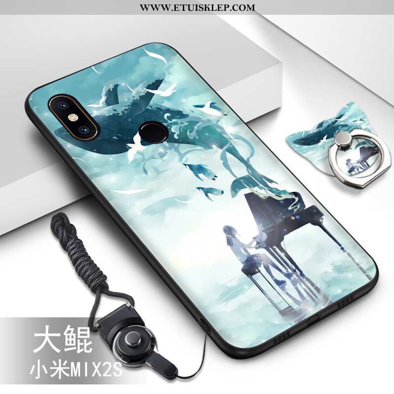 Etui Xiaomi Mi Mix 2s Miękki Trendy Kreskówka Anti-fall Ochraniacz Zielony Wiszące Ozdoby Tani