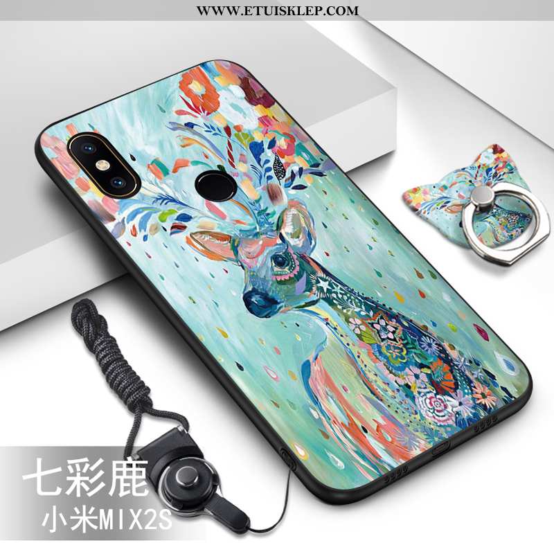 Etui Xiaomi Mi Mix 2s Miękki Trendy Kreskówka Anti-fall Ochraniacz Zielony Wiszące Ozdoby Tani