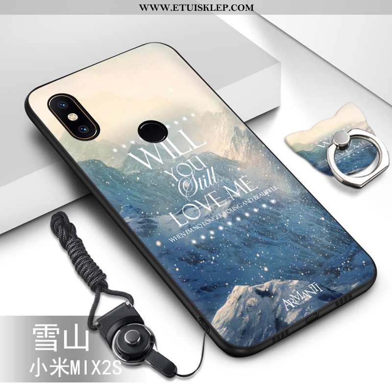 Etui Xiaomi Mi Mix 2s Miękki Trendy Kreskówka Anti-fall Ochraniacz Zielony Wiszące Ozdoby Tani