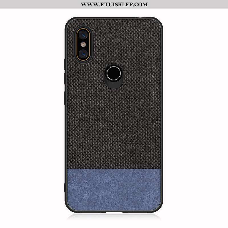 Etui Xiaomi Mi Mix 2s Skórzane Płótno Miękki Futerał Telefon Komórkowy Czarny All Inclusive Sklep