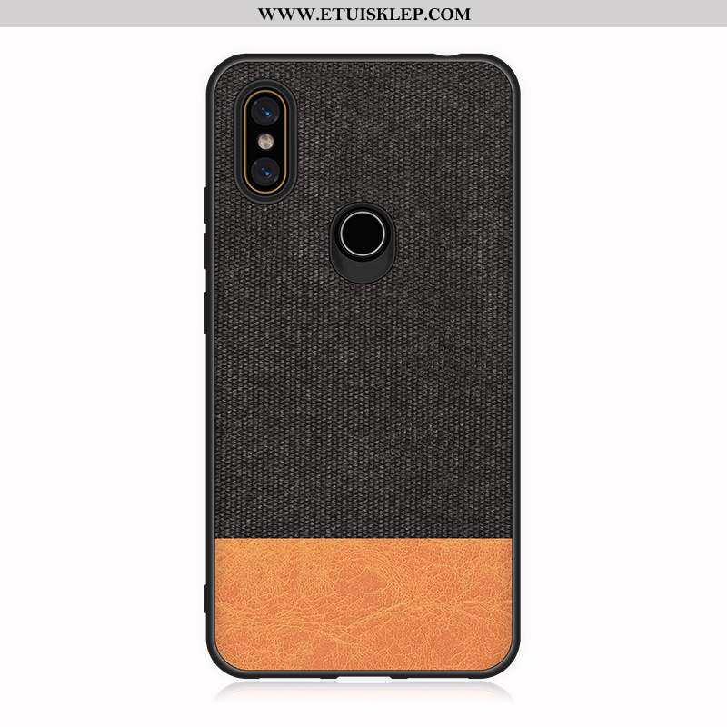 Etui Xiaomi Mi Mix 2s Skórzane Płótno Miękki Futerał Telefon Komórkowy Czarny All Inclusive Sklep