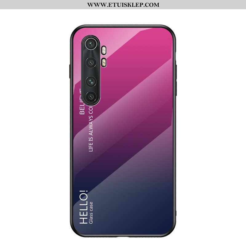 Etui Xiaomi Mi Note 10 Lite Szkło Mały Purpurowy Silikonowe Czerwony Netto Anti-fall Tani