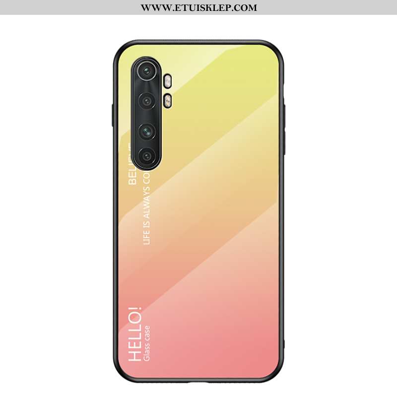 Etui Xiaomi Mi Note 10 Lite Szkło Mały Purpurowy Silikonowe Czerwony Netto Anti-fall Tani