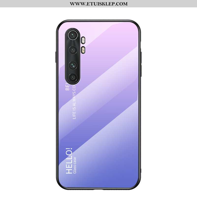 Etui Xiaomi Mi Note 10 Lite Szkło Mały Purpurowy Silikonowe Czerwony Netto Anti-fall Tani