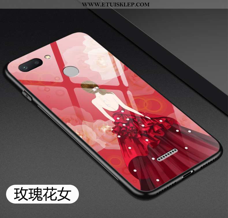 Etui Xiaomi Redmi 6 Kreatywne Obrzeża Telefon Komórkowy Czerwony Trudno Anti-fall Miękki Tanie