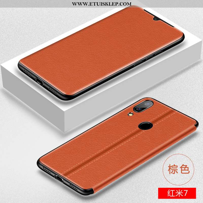 Etui Xiaomi Redmi 7 Silikonowe Anti-fall All Inclusive Trendy Futerał Skórzane Tani