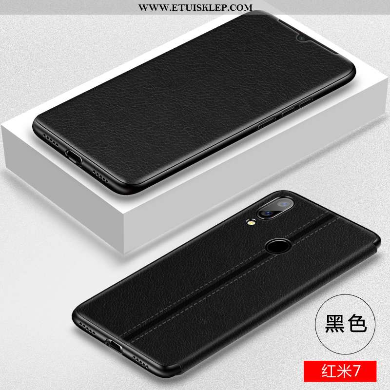 Etui Xiaomi Redmi 7 Silikonowe Anti-fall All Inclusive Trendy Futerał Skórzane Tani