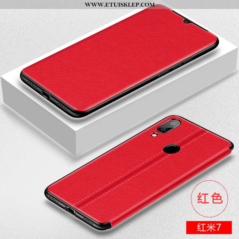 Etui Xiaomi Redmi 7 Silikonowe Anti-fall All Inclusive Trendy Futerał Skórzane Tani