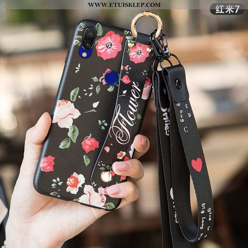 Etui Xiaomi Redmi 7 Trendy Mały Świeży Telefon Komórkowy Różowe Anti-fall Tanie