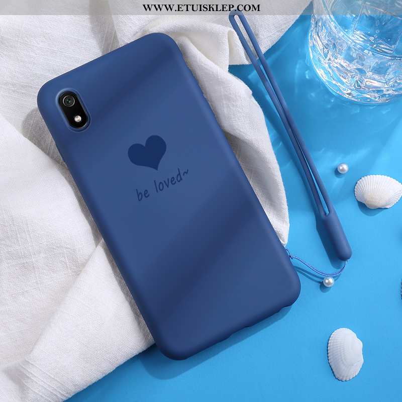 Etui Xiaomi Redmi 7a Trendy Mały Moda Ciemno Niebieski Czerwony Czerwony Netto Tani