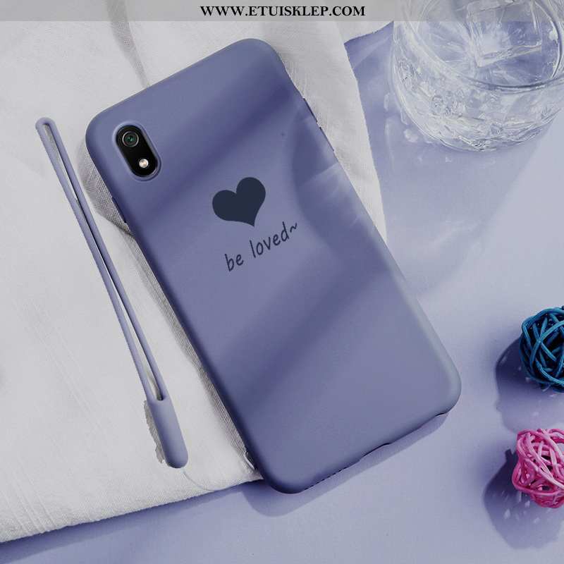 Etui Xiaomi Redmi 7a Trendy Mały Moda Ciemno Niebieski Czerwony Czerwony Netto Tani