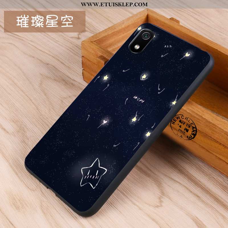 Etui Xiaomi Redmi 7a Trendy Nubuku Silikonowe Ciemno Niebieski Kreatywne Futerał Tanie