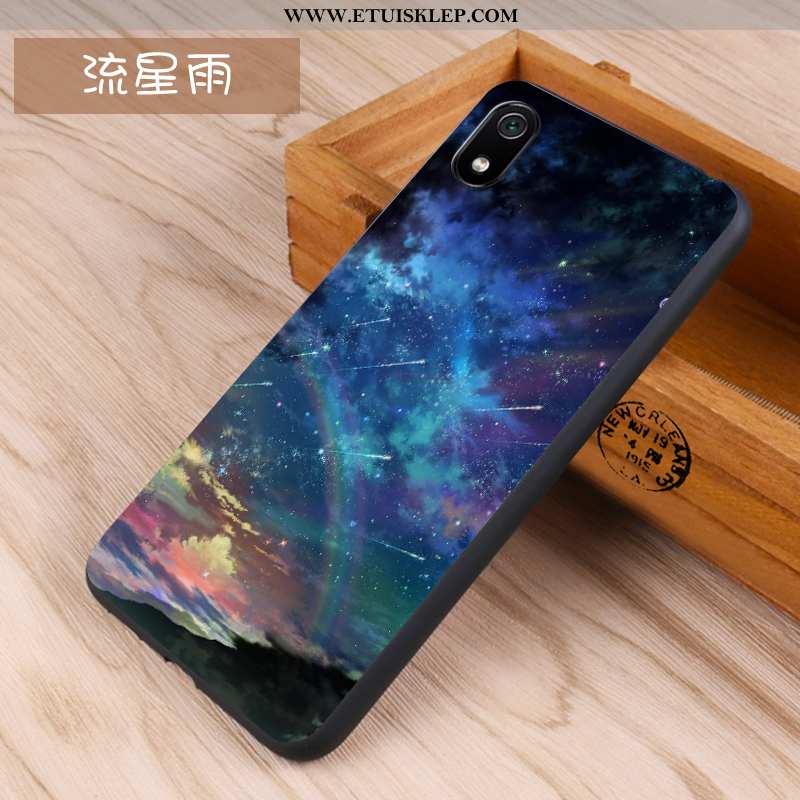 Etui Xiaomi Redmi 7a Trendy Nubuku Silikonowe Ciemno Niebieski Kreatywne Futerał Tanie