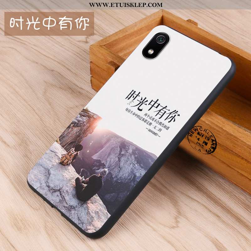 Etui Xiaomi Redmi 7a Trendy Nubuku Silikonowe Ciemno Niebieski Kreatywne Futerał Tanie