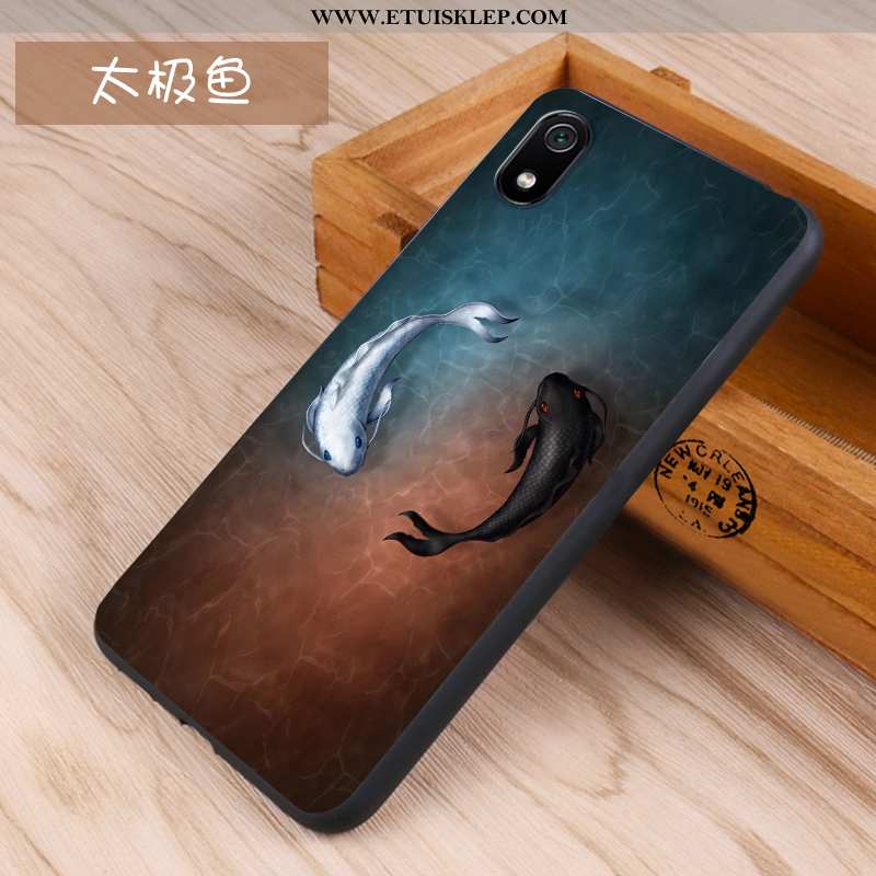 Etui Xiaomi Redmi 7a Trendy Nubuku Silikonowe Ciemno Niebieski Kreatywne Futerał Tanie